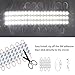 Vanity Lights,Hollywood Lights 4-FQ Makeup Strip Lights Vanity Mirror Lights Kit 9.8FT Makeup Lights Stick on Touch Dimmer White 60 Led Module Lights Plug in Led Lights for Mirror Vanity Table