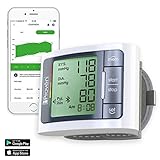 Blood Pressure Monitor Wrist with Bluetooth - Large Screen Display - Clinically Accurate & Fast Reading - FDA Approved - BPM-337BT by iProvèn (BPM Wrist)