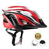 EASECAMP Lightweight Bicycle Helmet for Adult Men and Women with Detachable Liner and Adjustable Strap, CPSC Certified (Red)
