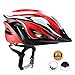 EASECAMP Lightweight Bicycle Helmet for Adult Men and Women with Detachable Liner and Adjustable Strap, CPSC Certified (Red)