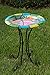 Alpine Glow In The Dark Glass Dragonfly Birdbath, 18