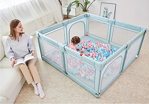 yobest baby playpen playpens for babies extra large infant playard with gates portable babys fence indoor outdoor toddler play pen activity center sturdy safety baby play yard amazon sg baby products