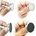 MAGNERDS Extra Large Steel Fridge Magnets (Set of 2) with Anti-Scratch Pads, Large Magnetic Push-pins for Magnetic Glass Whiteboard