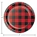 Buffalo Plaid Dessert Plates, 24 ct