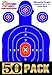 EasyShot Targets Shooting Targets 12 x 18inch Targets Highly Visible Neon Silhouette Paper Targets Heavy-Duty Paper Targets for Shooting in Short and Long Range Hunting Practice