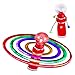 Fun Central T045, LED Galaxy Spinner Wand, Light Up Spinning Toy, LED Wands -Red - 1 Pc