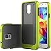 Caseology Frostback for Galaxy S5 Case (2014) - Frost Clear - Lime Green