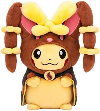Pokemon Center Original stuffed Pikachu with poncho of Mega Lopunny by Pok?on