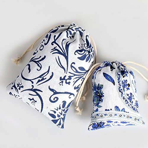 CORCIO 18Pcs Burlaps Bags with Drawstring, Fabric Gift Bag Packing Storage Linen Burlap Jewelry Pouches Sacks for Wedding Party Shower Birthday Christmas Jewelery DIY Craft, 5.0 x 7.0 Inch