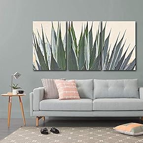 Cactus Detail Wall Decor x3 Panels