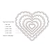 Sizzix Framelits Die Set 5/PK - Hearts, Scallop
