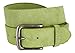 Men's Belt Rounded Edge Heel Bar Buckle Casual Jean Suede Leather Belt 1 1/2