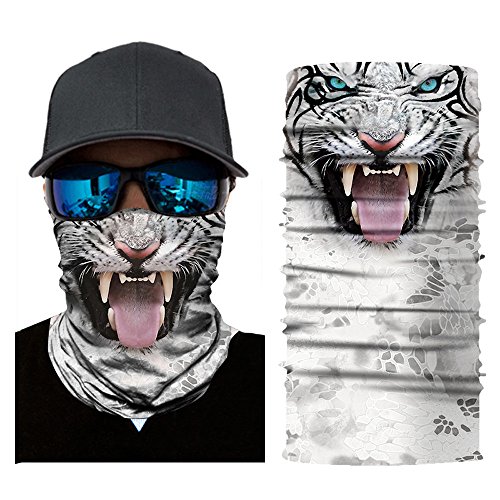 yijiamaoyiyouxia Cycling Motorcycle Head Scarf Neck Warmer Face Mask Ski Balaclava Headband (B)