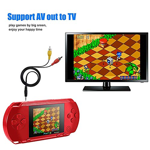 RONSHIN PXP3 Portable Handheld Built-in Video Game Gaming Console Player Retro Games Light Blue - Thumbnail 3