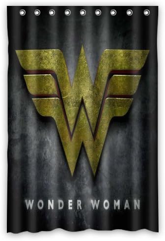 ScottShop Custom Wonder Woman Shower Curtain Decoration Waterproof Polyester Fabric Bathroom Shower Curtains 48 "x 72" Inch