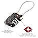 TSA Approved Luggage Travel Lock 3 Dial Combination Padlock for School Gym Locker,Suitcase Baggage Locks,Cabinets,Toolbox,Case,Backpack (Pack of 4,Mixed Color)