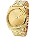 GEORGE SMITH Men's 43 mm Gold Dial Wrist Watch with 5 Pieces Metal Bracelet Link