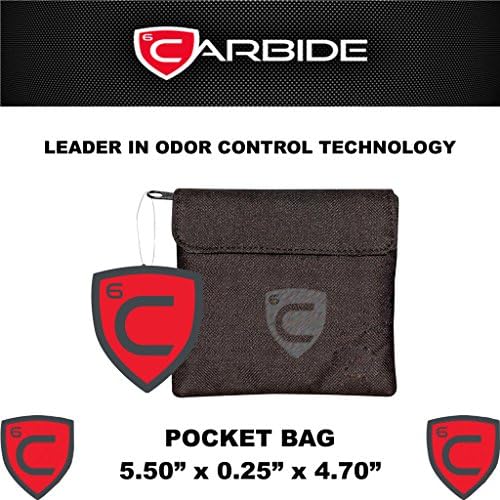 CARBIDE Stash Bag with Odor Control Carrying Case (Pocket Bag)