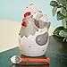 Bits and Pieces - Ceramic Chicken Measuring Spoons - Whimsical, and Practical Chicken Figurine with 4 Measuring Spoons - Adds Quirky Charm to Your Kitchen.