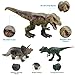 heytech Dinosaur Toys Dinosaurs World Car Vehicle Race Track Bridge Create A Road 200 Pieces Toy Car & Flexible Track Playset Multiple Elements