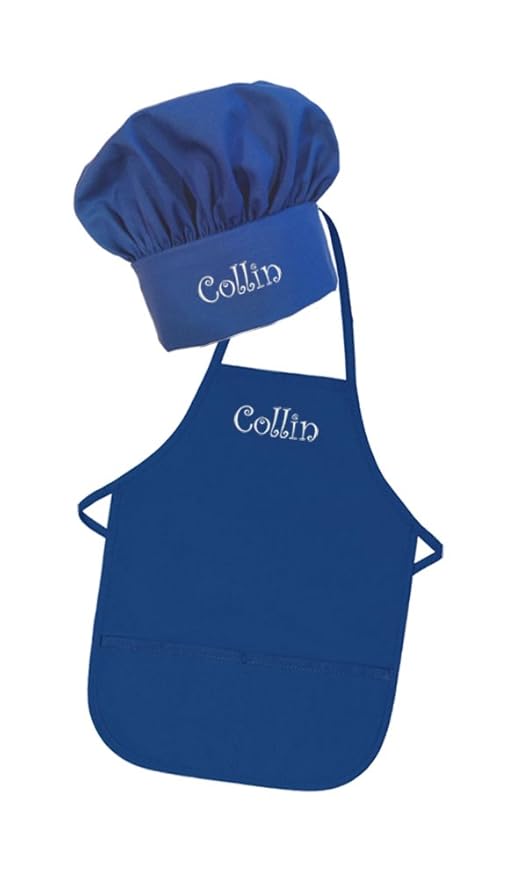 personalized chef hat and apron set