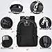Laptop Backpack 17.3 Inch Travel Anti-theft Waterproof School Backpack Business College Large Capacity Gaming Laptop Backpacks USB Charging Port for Men Women Black