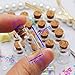 50pcs 0.5ml Size 11x18x6mm Small Mini Glass Bottles Jars with Cork Stoppers/ Message Weddings Wish Jewelry Party Favors/ - Size: Small Mini Glass Bottles Jars with Cork Stoppers/ Message Weddings Wish Jewelry Party Favors