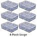 Cottage Mills Large Connect-A-Box 6 pcs from Small item storage system that connects and stacks. Perfect for little things like beads, findings and parts. 2 packages of 3.