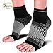 PAPLUS Plantar Fasciitis Sock (2 pairs) for Men and Women, Best Compression Sleeve Foot with Arch Support, Plantar Facitis Compression Socks for Hell Pain Relief, Foot & Ankle Support. (Black, Small)
