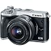 Canon EOS M6 Mirrorless Digital Camera (Silver) w/EF-M 15-45mm f/3.5-6.3 is STM + Wide-Angle and Telephoto Lenses + Portable Tripod + Memory Card + Deluxe Accessory Bundlethumb 1