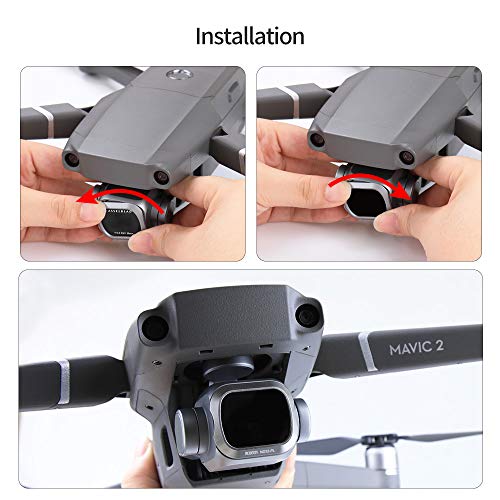 RCGEEK Compatible DJI Mavic 2 Pro Gimbal Camera Lens Filter Set ND4 ND8 ND16 ND32 CPL Waterproof Aerial Photography Accessories Compatible DJI Mavic 2 Pro Drone Camera, 5PCS