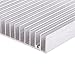 Aluminum Heat Sink 100x100x18mm with 16 Fins for Transistor Semiconductor Devices Voltage Regulator Amplifier Cooling