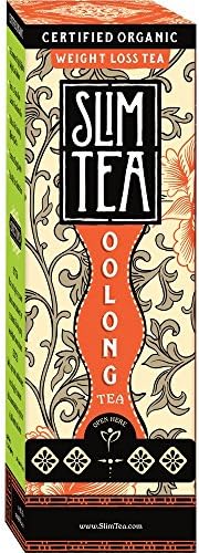 Okuma Nutritional's PREMIUM ORGANIC SlimTea-100% All Natural DETOX And ANTI-ACNE Oolong Tea More Powerful than Green Tea - Burns Up To 2 Times More Calories!-1 Month Supply(30x2Cup Tea Bags) 96g.