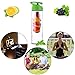 25 oz Fruit Infuser Water Bottle, Large and Durable Detox Flip-Top Leak Proof Water Bottle BPA-Free Tritan with Recipe Book Birthday Gifts for Women Green