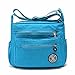 J-BgPink Lightweight Waterproof Nylon Handbag Crossbody Messenger Bag Shoulder Bag Famous Brands (sky blue)