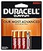Duracell Quantum 4 Count Alkaline AAA Batteries, 0.12 Pound (AAA-QUx4)