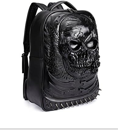 Newest 3D Printing Character Black Skull Mochila Feminina Backpack Women daily Fashion Casual Backpack Bag Girl Rucksack