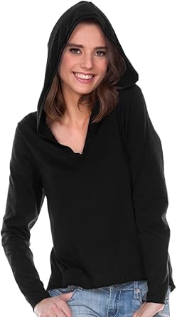ladies v neck hoodies