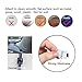 Autley Adhesive Cable Clips (100 Pieces, Two Sizes) Cable Wire Management Organizer Cable Tie Clamp Holder for Car, Office and Home