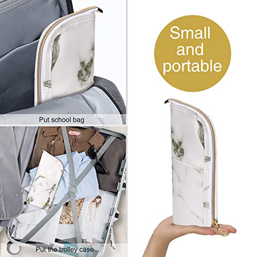 Marble Makeup Brush Holder Makeup Brush Case Organizer Travel Makeup Brush Pouch Stand-up Foldable Portable Makeup Artist Storage Bag for Women 6 Marble Makeup Brush Holder Makeup Brush Case Organizer Travel Makeup Brush Pouch Stand-up Foldable Portable Makeup Artist Storage Bag for Women