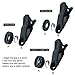 CREATIVE DESIGN 3 in 1 Cell Phone Camera Clip on Lens, 0.65 X Wide Angle + 10X Macro Lens + 180°Fisheye Lens, Camera Lens Kit for Most Smartphones