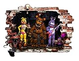 INFANS FNAF Five Nights At Freddy's Wall Decal Art Decor for boys girls bedroom Vinyl wall stickers Mural size 57x78cm