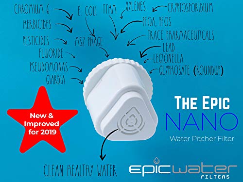 Epic Nano | Water Filter Pitchers for Drinking Water | 10 Cup | 150 Gallon Long Last Filter | Gravity Water Filter… - Image 4