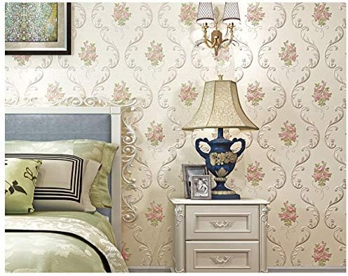 Wallpaper Vintage 3D Floral Damask Retro Flower Design Victorian Wall Paper Roll