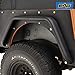 EAG Rear Fender Flares Armor Rocker Guards with Hardware Kit Fit for 87-95 Jeep Wrangler YJ