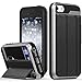 Vena iPhone SE 2016 Wallet Case, vCommute (Military Grade Drop Protection) Flip Leather Cover Card Slot Holder with Kickstand, Designed for Apple iPhone SE 5 5S - Space Gray