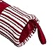 Valery Madelyn 21 inch Sweet Candy Red White Velvet Christmas Stockings with Candy Cane and Stripe Cuff, Themed with Tree Skirt (Not Included)