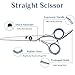 Hair Cutting Scissors Professional Barber Shears Thinning Scissors Super Sharp Stainless Steel Hairdressing Scissors Set for Barber Salon and Home Use…