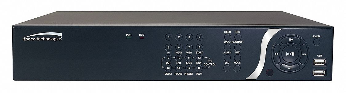 Network Video Recorder, 15 in. H, 9 TB