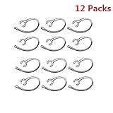 EVERMARKET(TM) 12 Replacement Ear Hook Compatible with Samsung Hm1300 Hm1900 Hm3300 Hm6000 for Bluetooth Headsets- Clear (Clear)